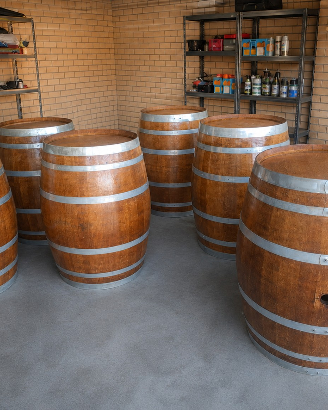 Restored French Oak Wine Barrel 300l