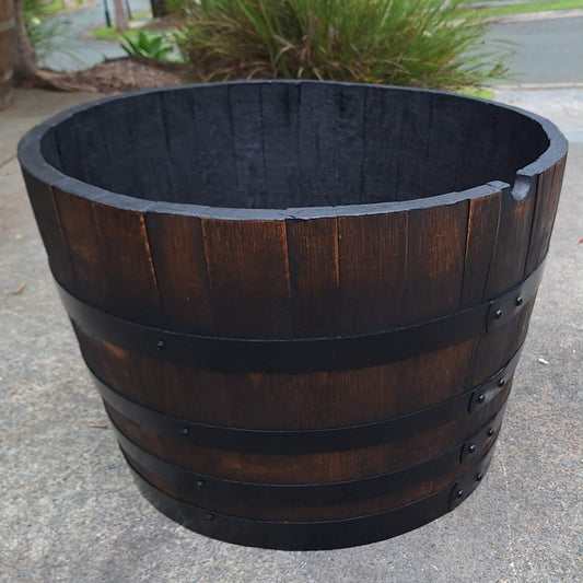 Restored French Oak Wine Barrel Half - 150l