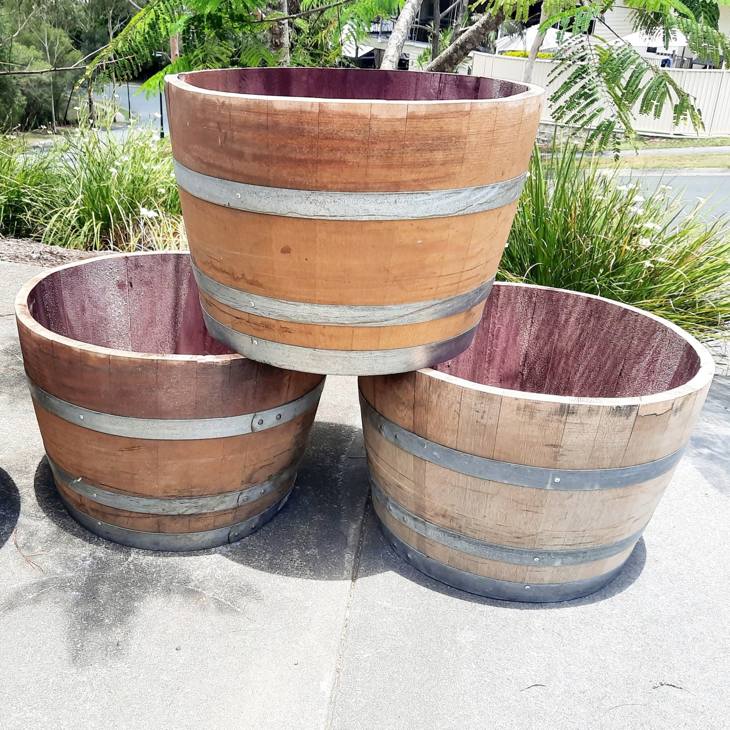 Authentic Half French Oak Wine Barrel - 150l