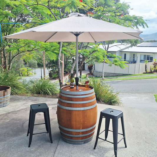 Wine Barrel Including Umbrella