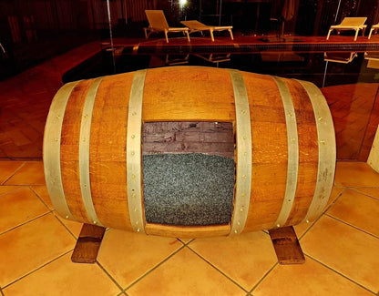 French Oak Wine Barrel Dog Kennel Bed | Custom Dog House Australia