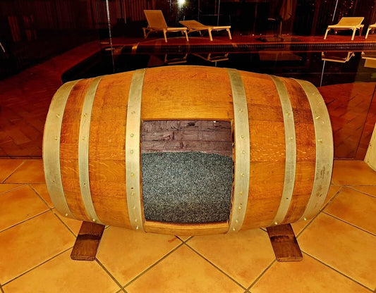 French Oak Wine Barrel Dog Kennel Bed | Custom Dog House Australia
