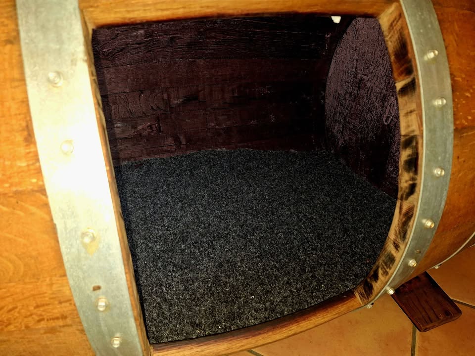 French Oak Wine Barrel Dog Kennel Bed | Custom Dog House Australia